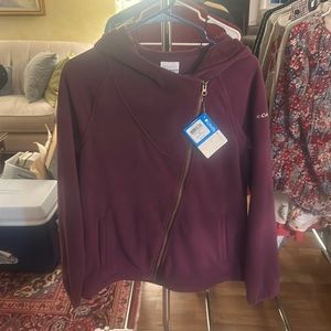 Dark purple fleece zip up jacket from Columbia